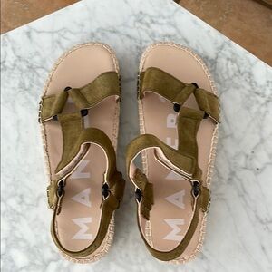 Manebi Hiking Sandals Suede Espadrilles Size 38 7 7.5